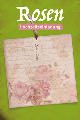 Romantische Hochzeitseinladungen mit Rosen im Vintage-Style