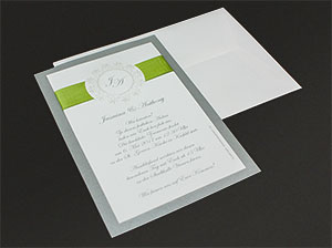 Hochzeitseinladung mit Kuvert