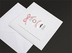 Die Hochzeitskarten mit Kuvert