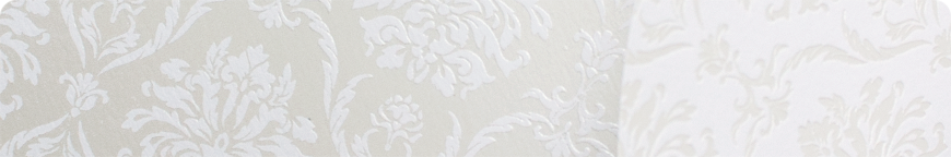 Florale, weiße Hochzeitseinladungen, Schmuckbild oben